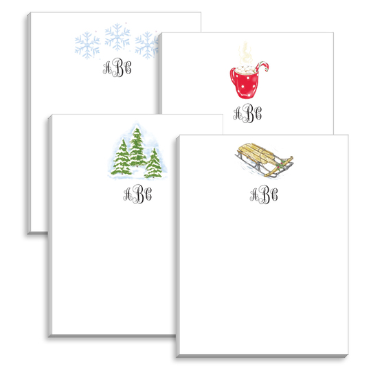 Winter Season Mini Notepad Set